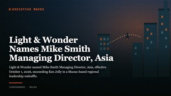 Light & Wonder Names Mike Smith Managing Director, Asia