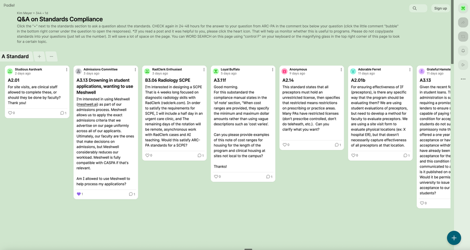 What does the ARC-PA think about AI in the admissions process?