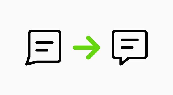 Icon update: Improved speech bubble style