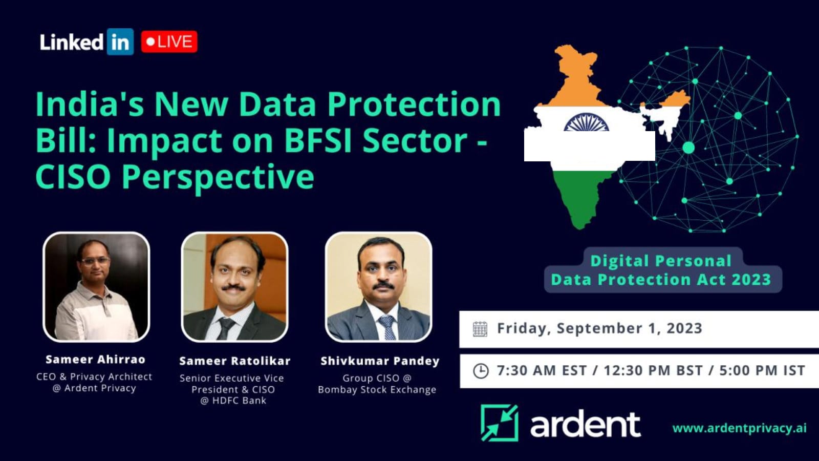 India's New Data Protection Bill: Impact on BFSI Sector - CISO Perspective
