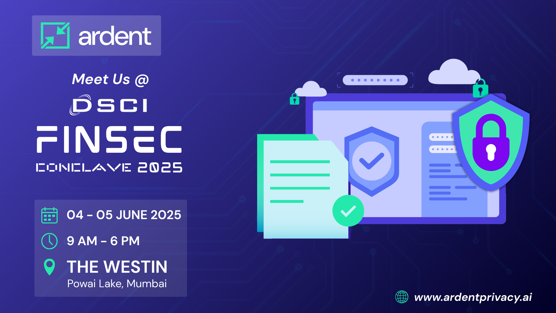 Meet us at DSCI FinSec Conclave 2025
