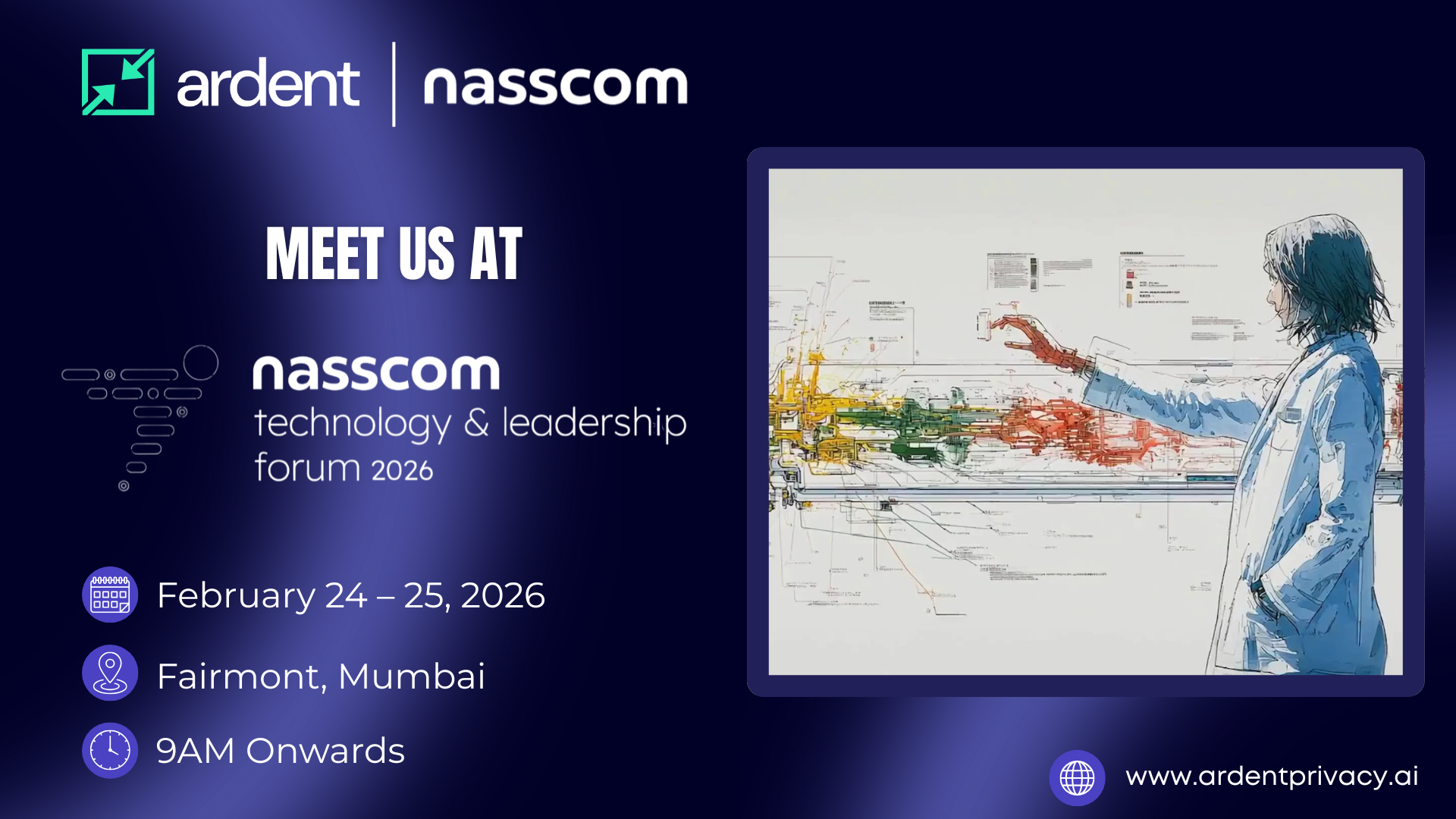 Meet the Ardent Privacy Team at the NASSCOM Technology and Leadership Forum 2026