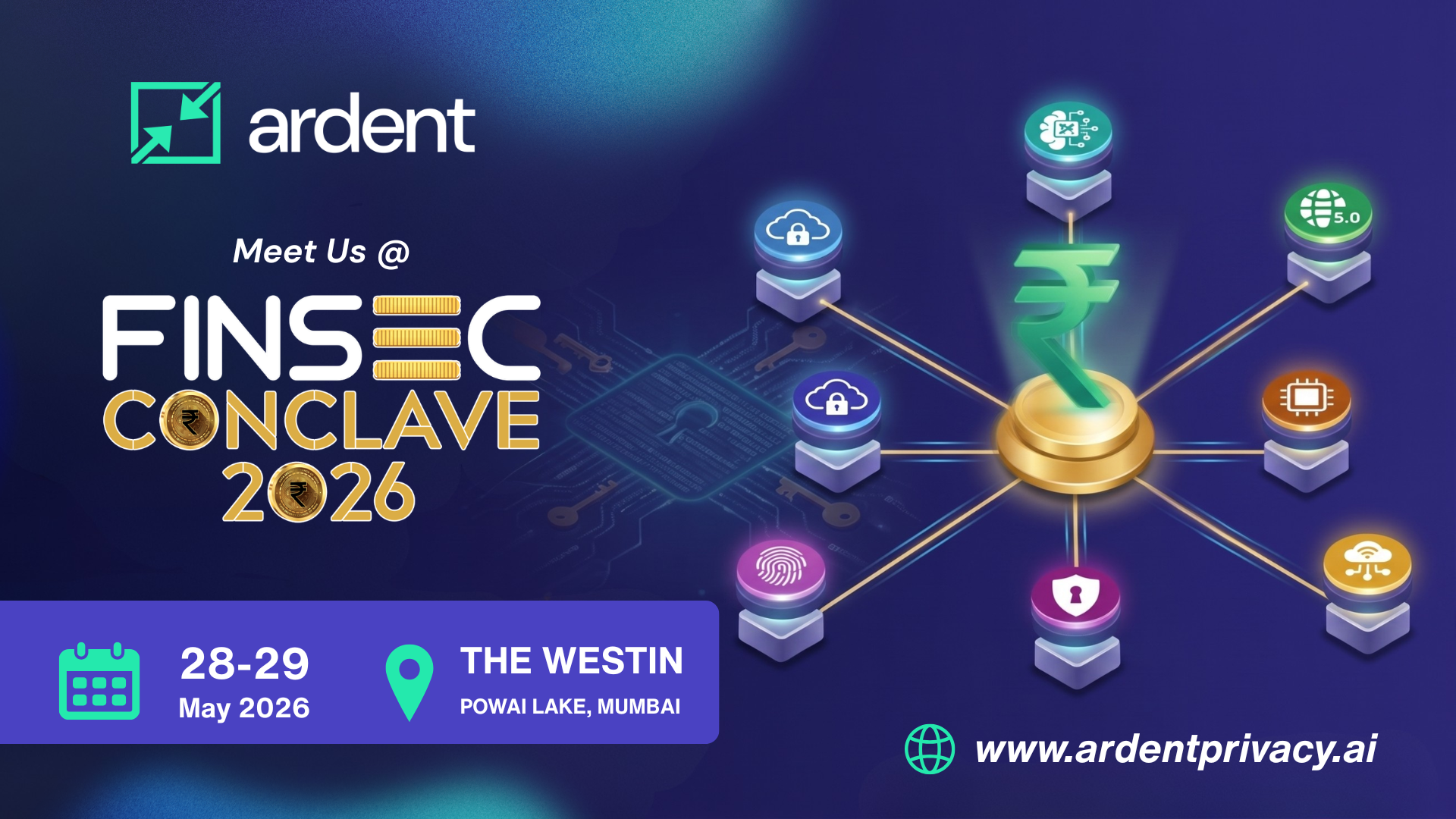 Meet Ardent Privacy Team at DSCI FinSec Conclave 2026