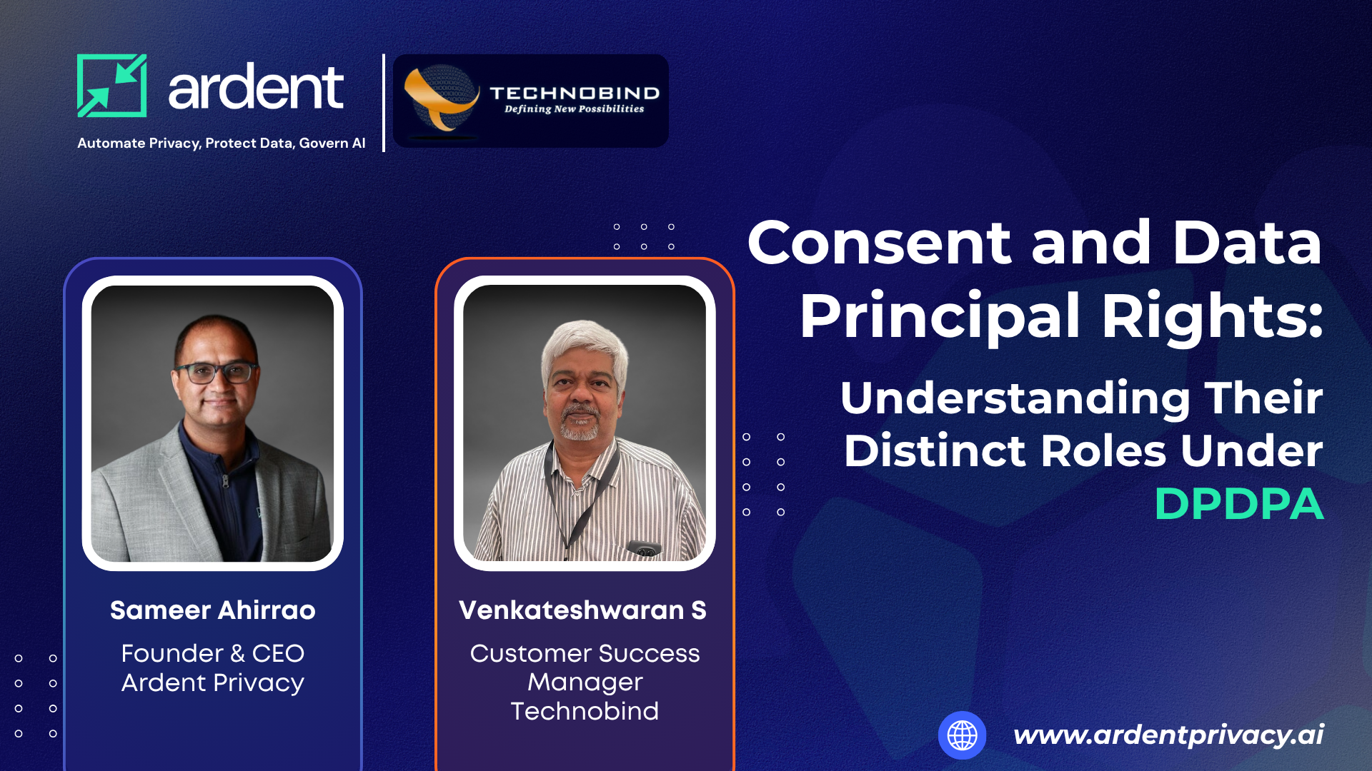 Webinar: Consent and Data Principal Rights: Understanding Their Distinct Roles Under DPDPA