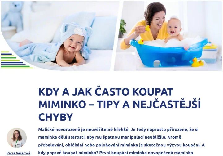 Koupání miminka bez slziček: Jak často, s čím a na co si dát pozor?