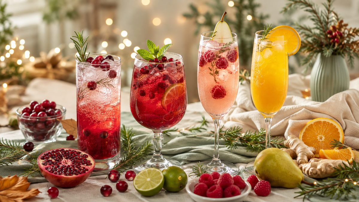 Healthy Holiday Mocktails: Festive Alcohol-Free Drinks for Thanksgiving and Christmas