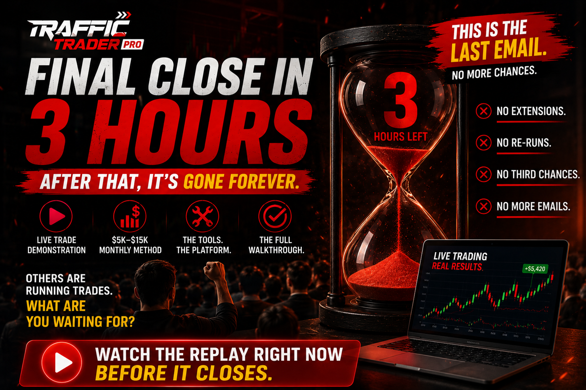 🚨 3 hrs left. Stop everything. Watch this now.