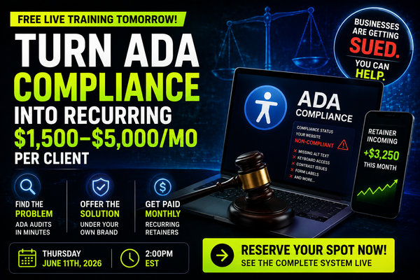 Tomorrow, you'll see how agencies charge $1,500/month for this