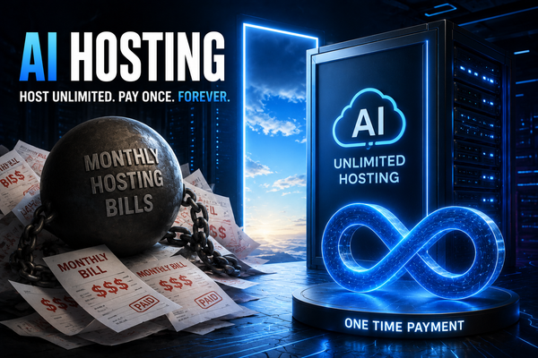 What if hosting became a one-time expense?