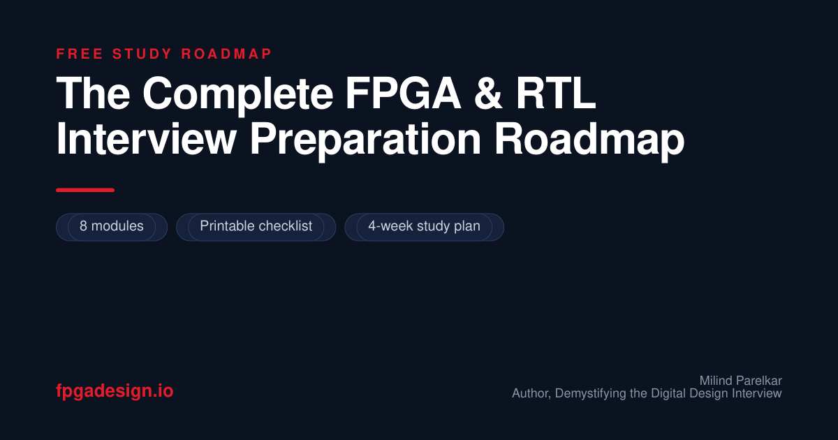 The Complete FPGA & RTL Interview Preparation Roadmap