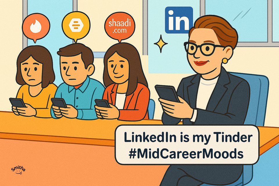 LinkedIn Is My Tinder: A Mid-Career Survival Story