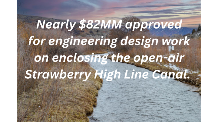 Approval Given for Engineering Contract Worth up to $81.7 Million and Utah's $750 Million Strawberry High Line Project Clears Environmental Review