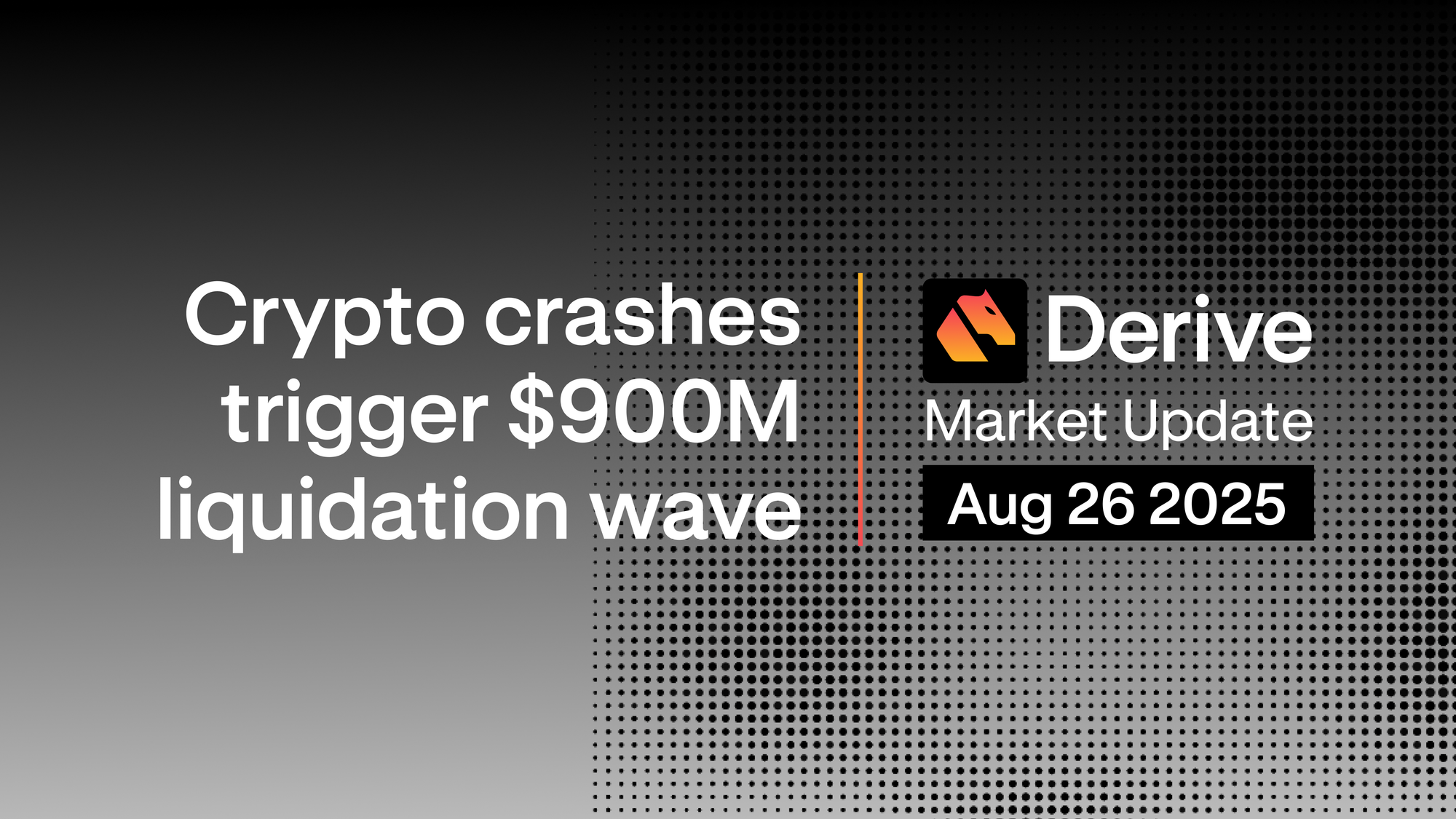 Derive.xyz Market Update: $900M in Liquidations as ETH and BTC Dive on Macro Jitters