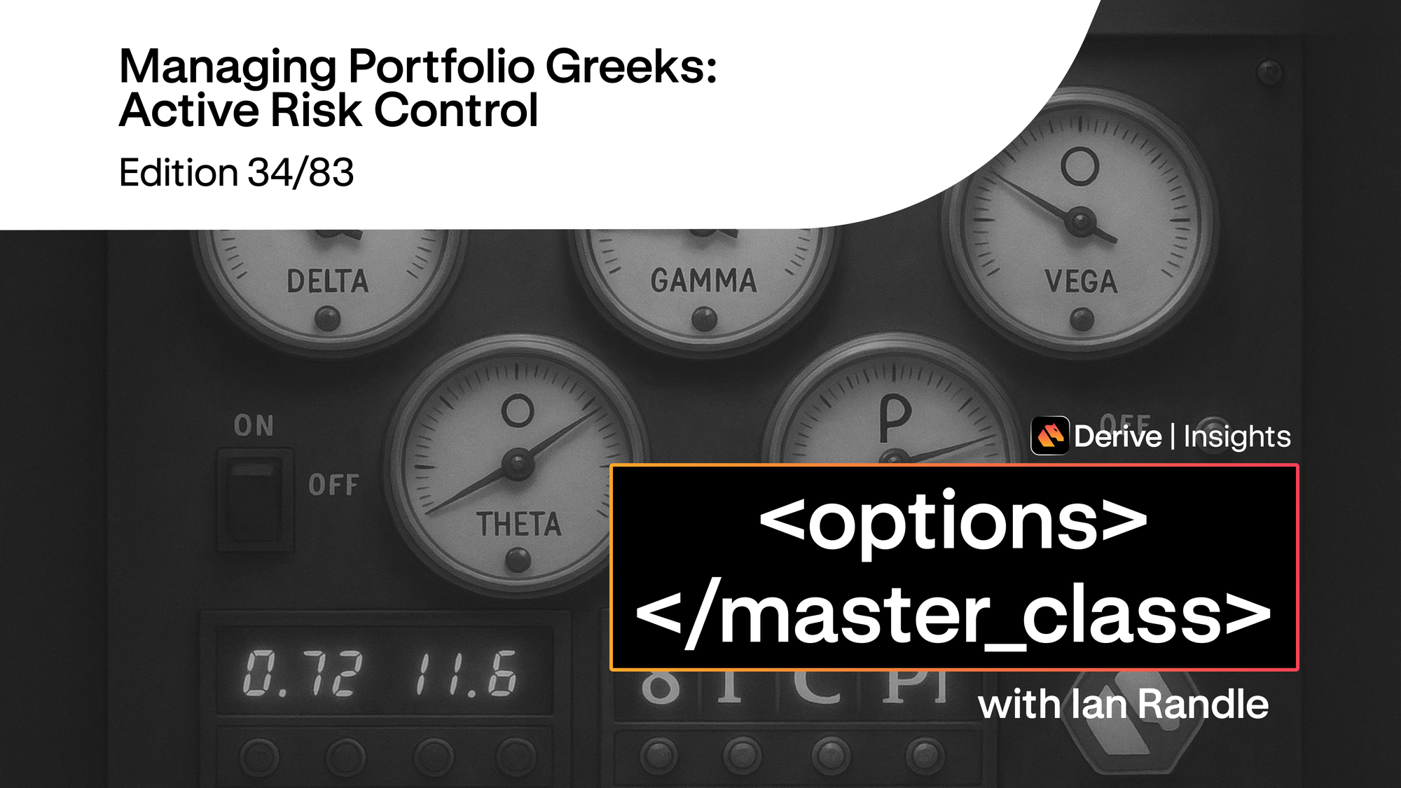 Day 34 – Managing Portfolio Greeks: Active Risk Control