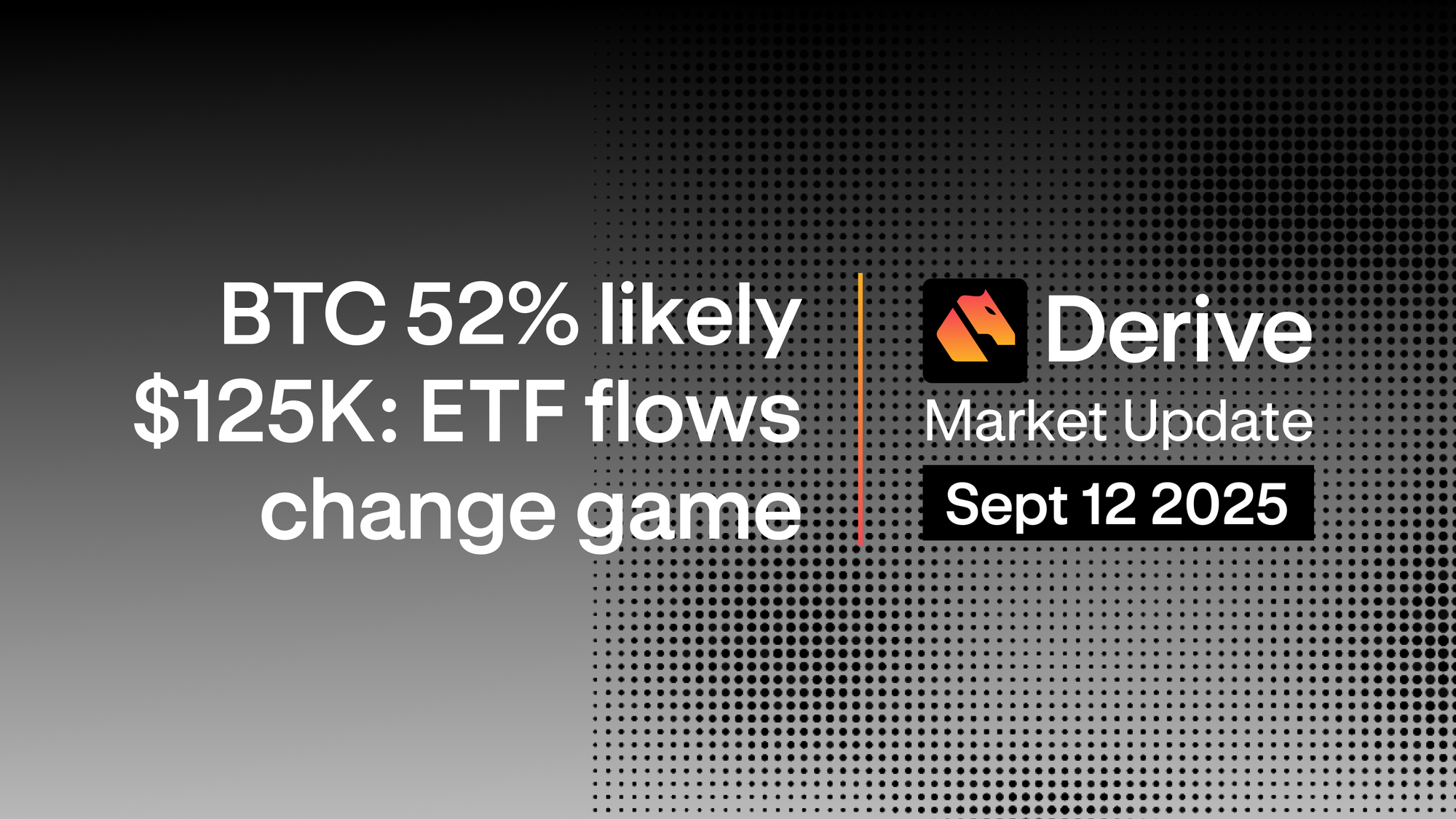 Derive.xyz Market Update: BTC at 52% Odds for $125K: ETF Flows Flip the Script