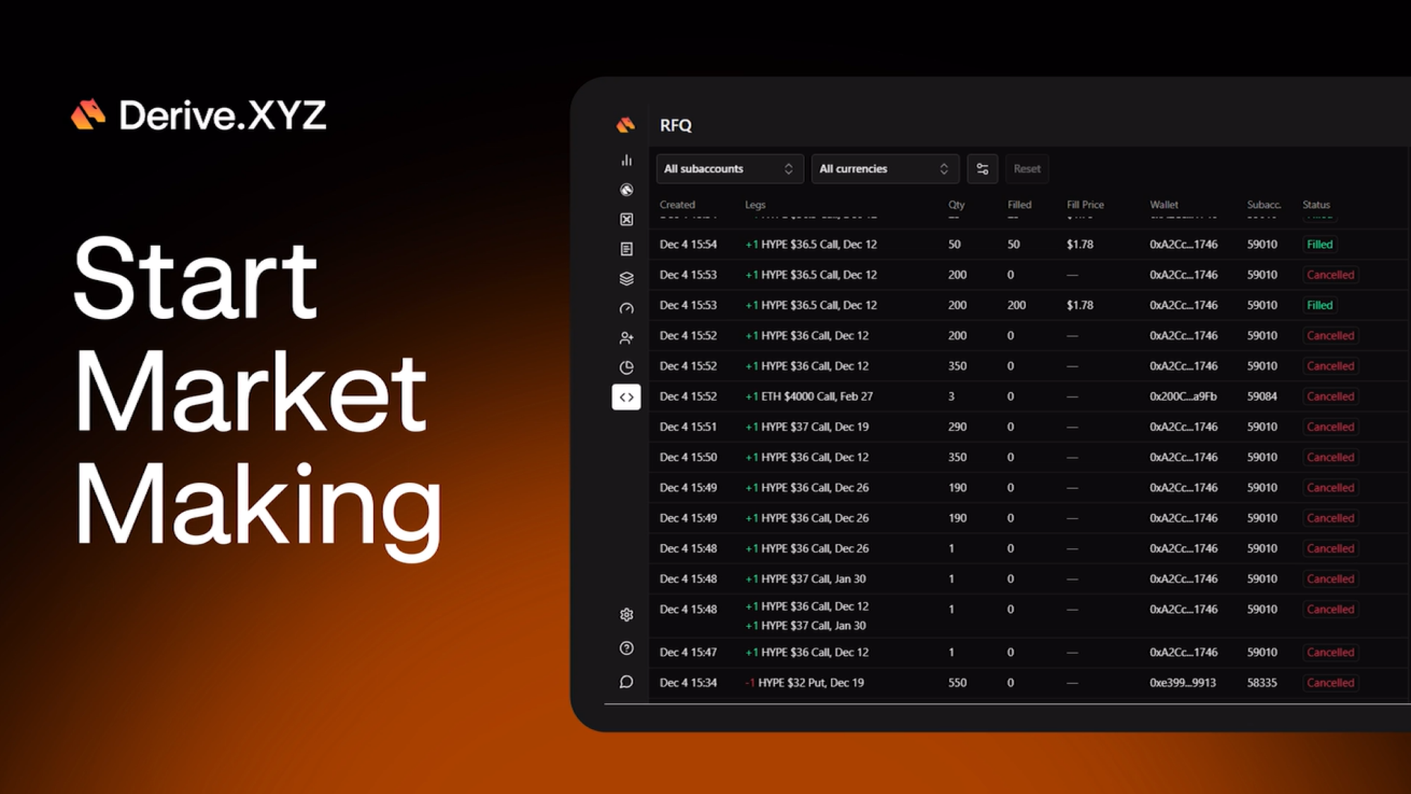 Anyone Can Be a Market Maker Now On Derive.XYZ
