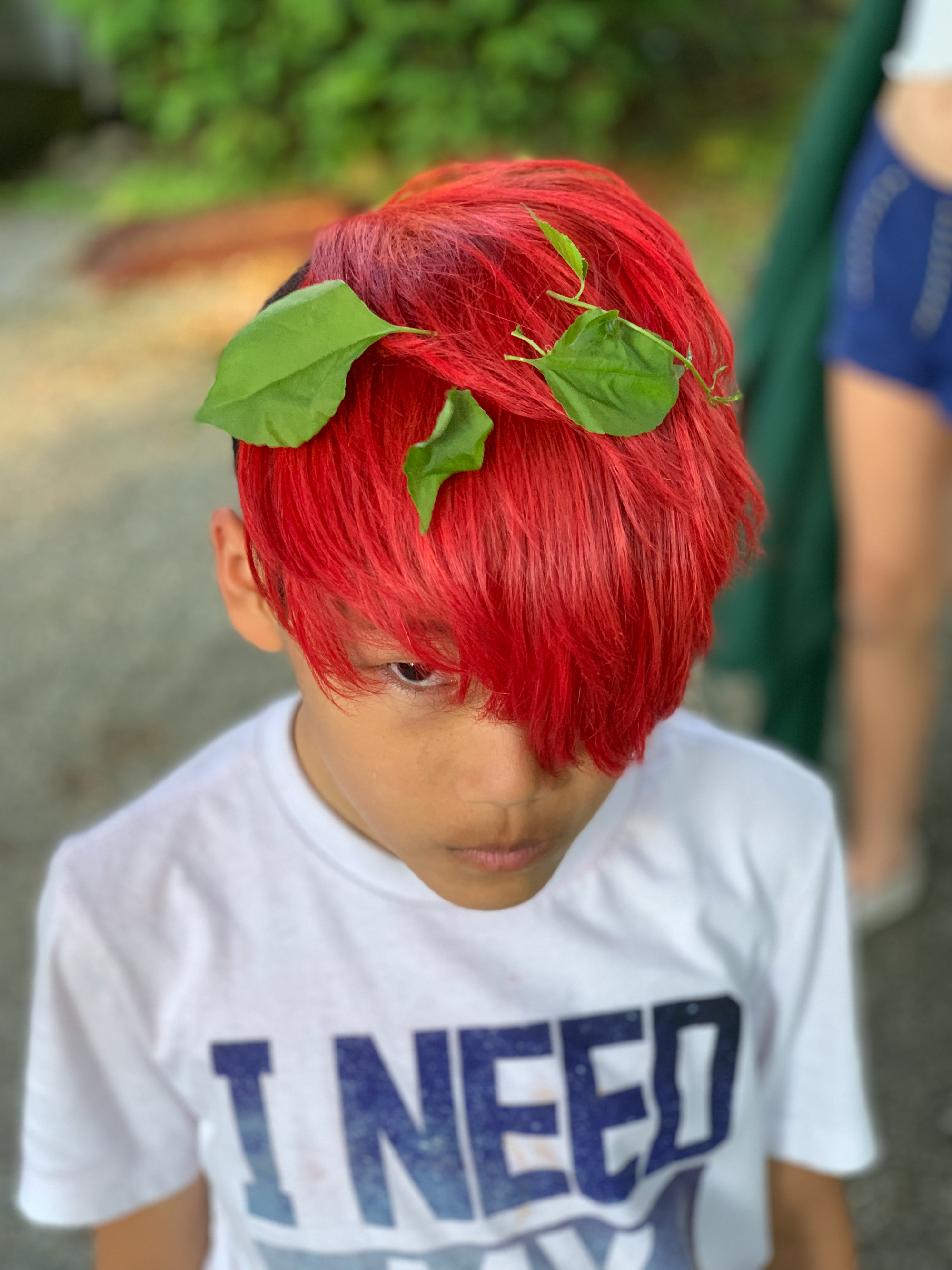 Spencer during his red hair era.