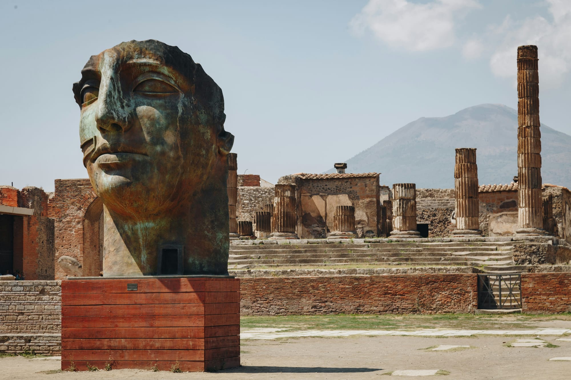 An iconic image among the ruins of Pompeii, Italy, is one of the most well-known images in the world.