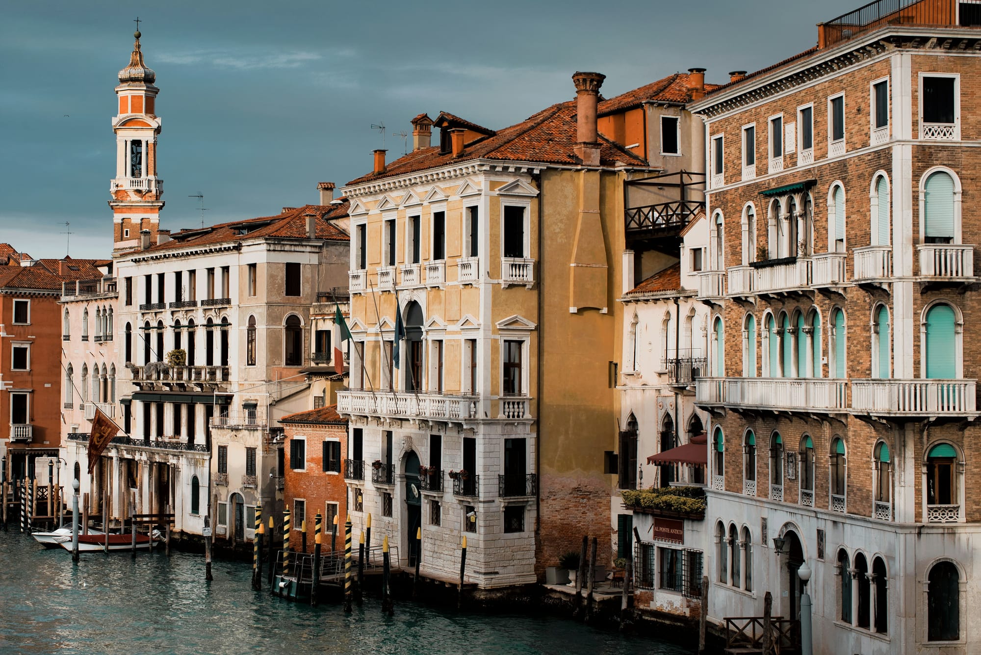 The iconic canals of Venice, with their colorful houses, provide the dream setting for a gondola ride.