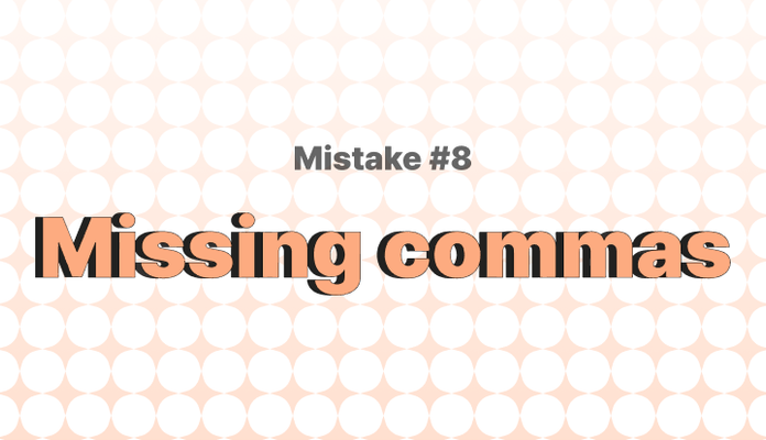 흔한 영어 문법 실수 8 – 구두점