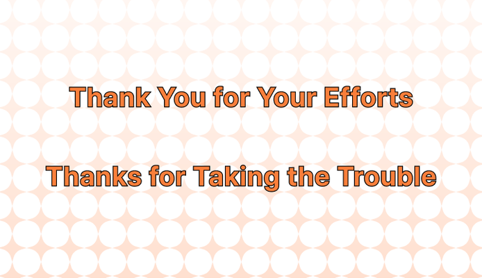 "수고하셨습니다" 영어로 (Thank You for Your Efforts, Thanks for Taking the Trouble 차이와 뜻)