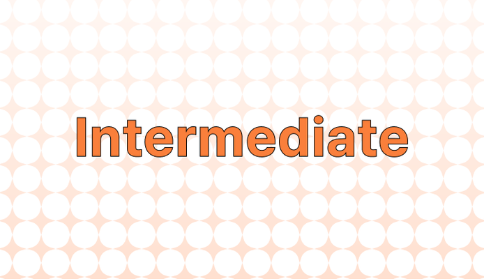 Intermediate 뜻과 예시
