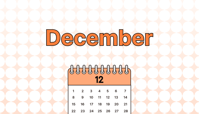 12월 영어로 (December, Dec., Dec, 12 차이와 뜻)