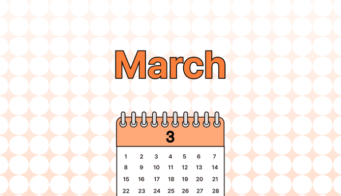 3월 영어로 (March, Mar., Mar, 03 차이와 뜻)