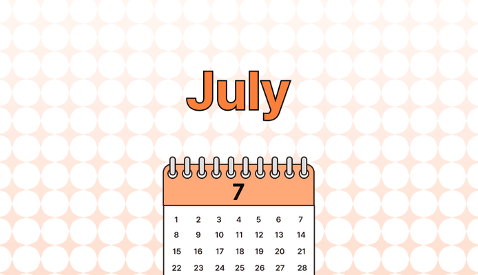 7월 영어로 (July, Jul, 07 차이와 뜻)