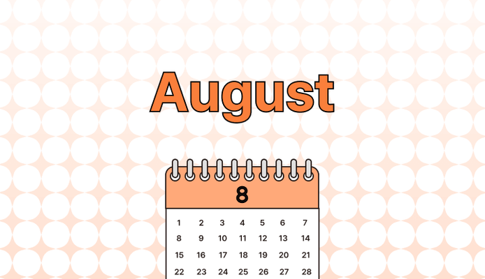 8월 영어로 (August, Aug., Aug, 08 차이와 뜻)