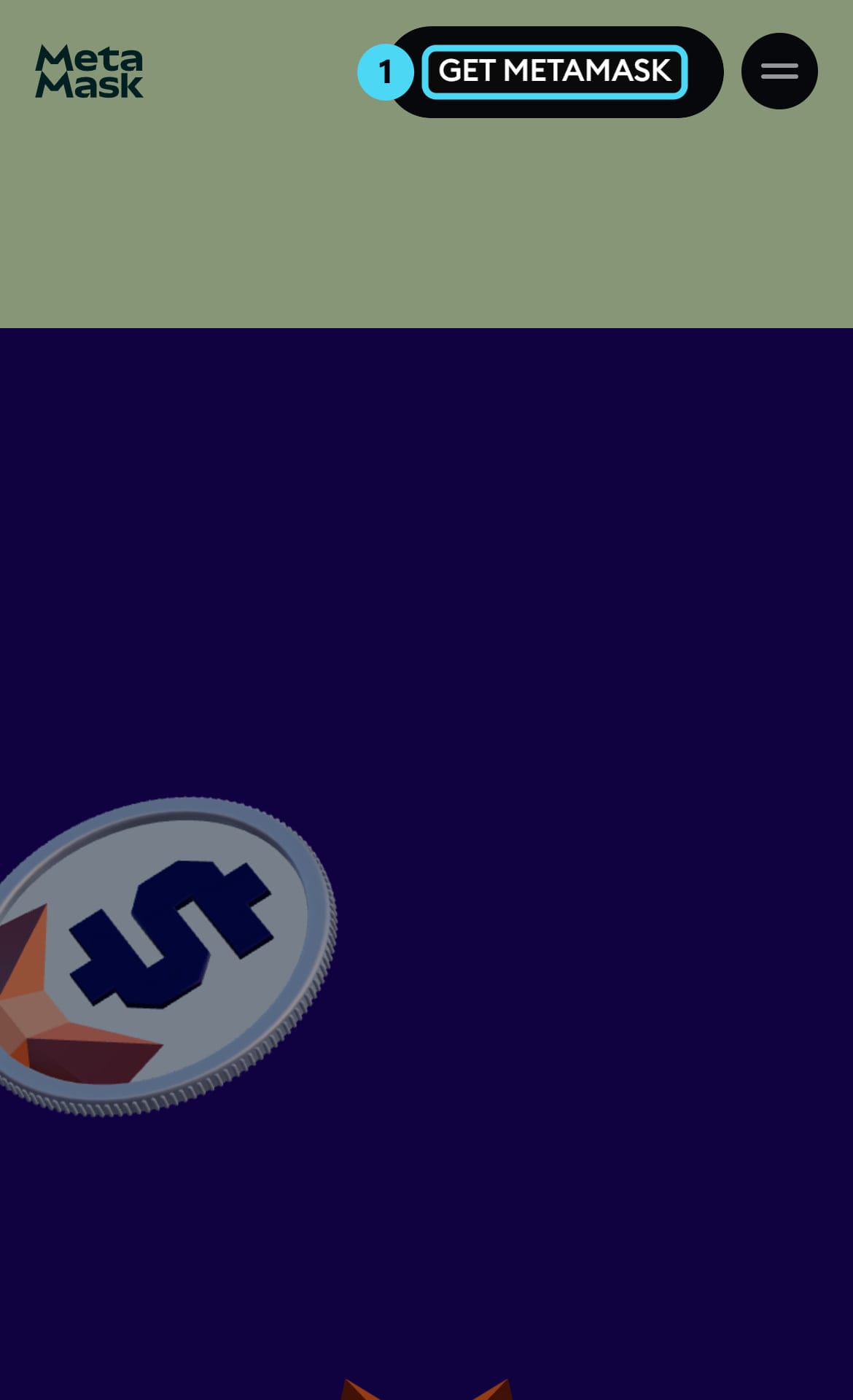 Screenshot of metamask.io: GET METAMASK