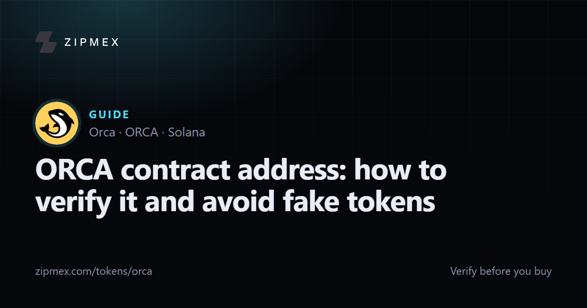 ORCA contract address: how to verify it and avoid fake tokens