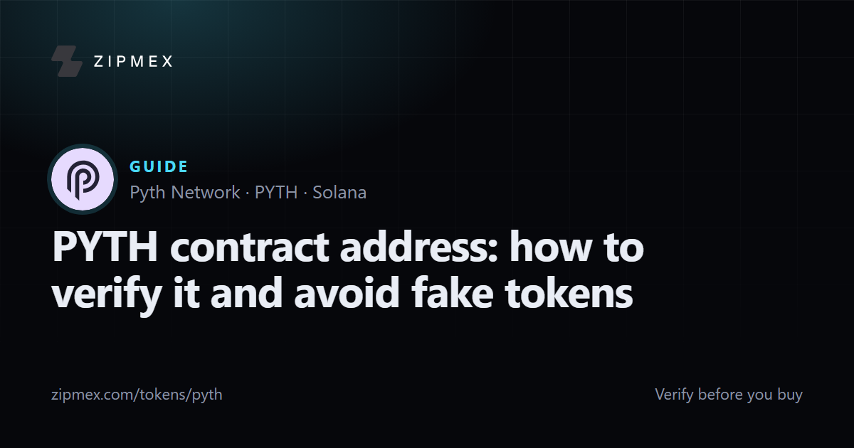 PYTH contract address: how to verify it and avoid fake tokens