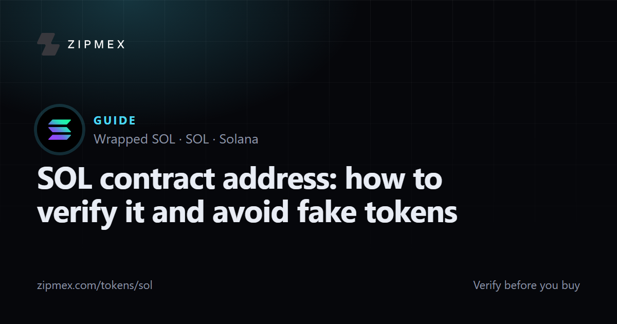 SOL contract address: how to verify it and avoid fake tokens