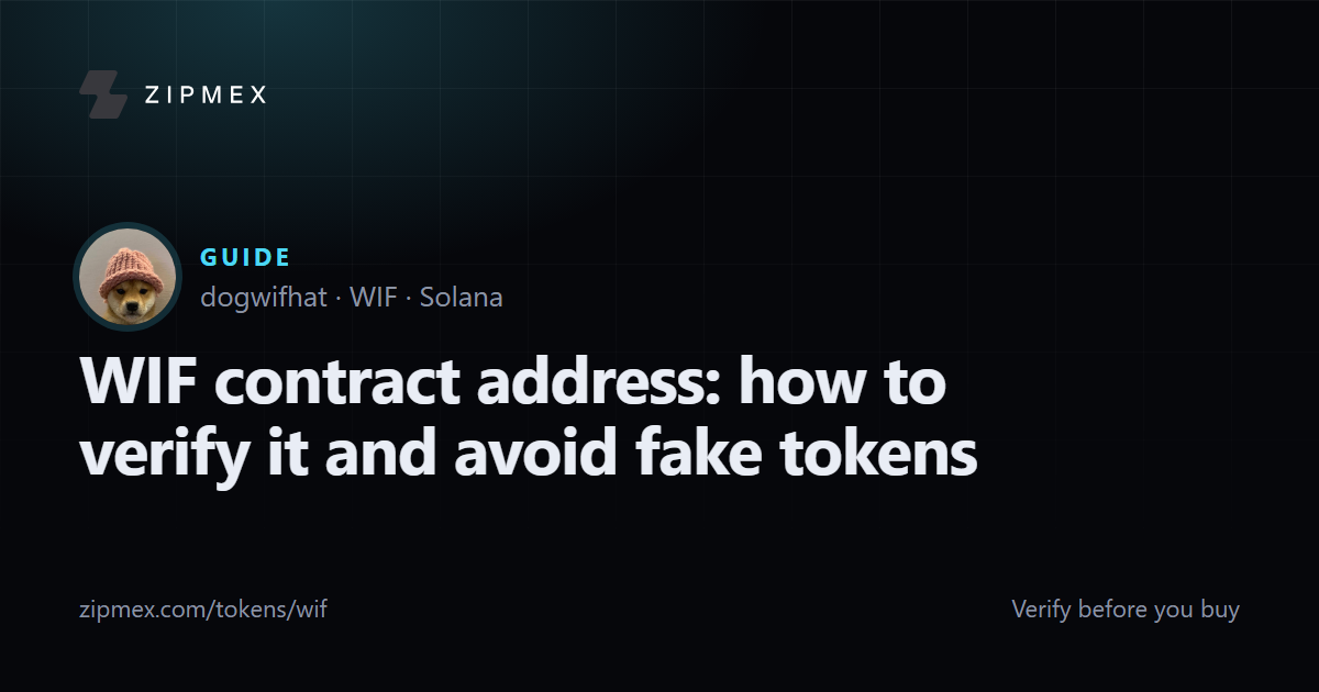 WIF contract address: how to verify it and avoid fake tokens