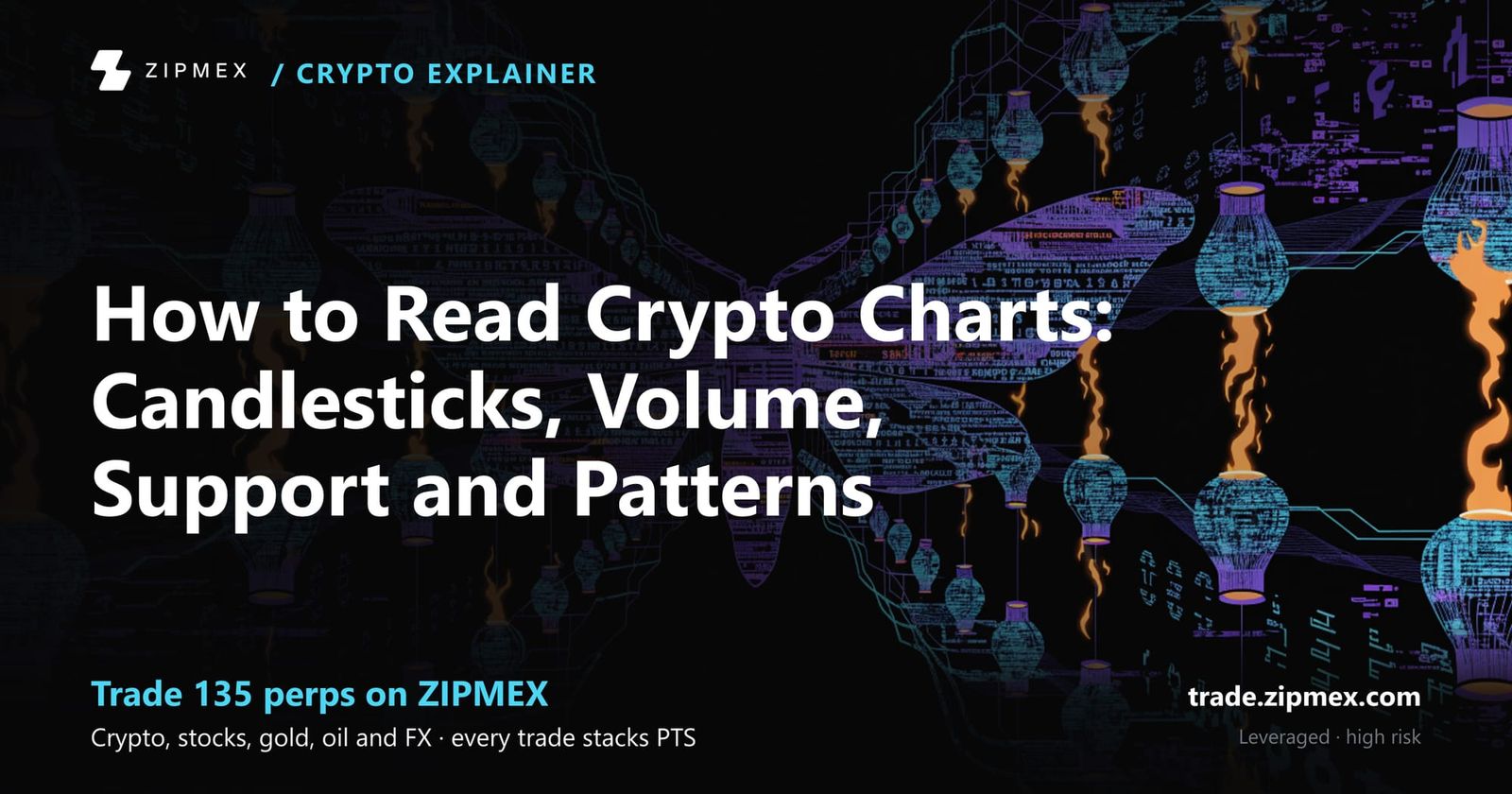 How to Read Crypto Charts: Candlesticks, Volume, Support and Patterns