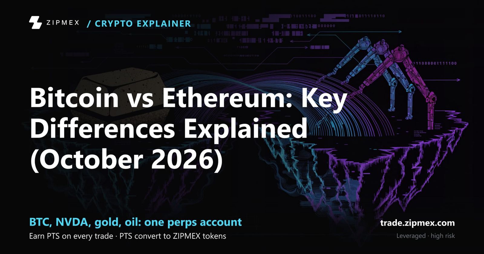 Bitcoin vs Ethereum: Key Differences Explained (October 2026)