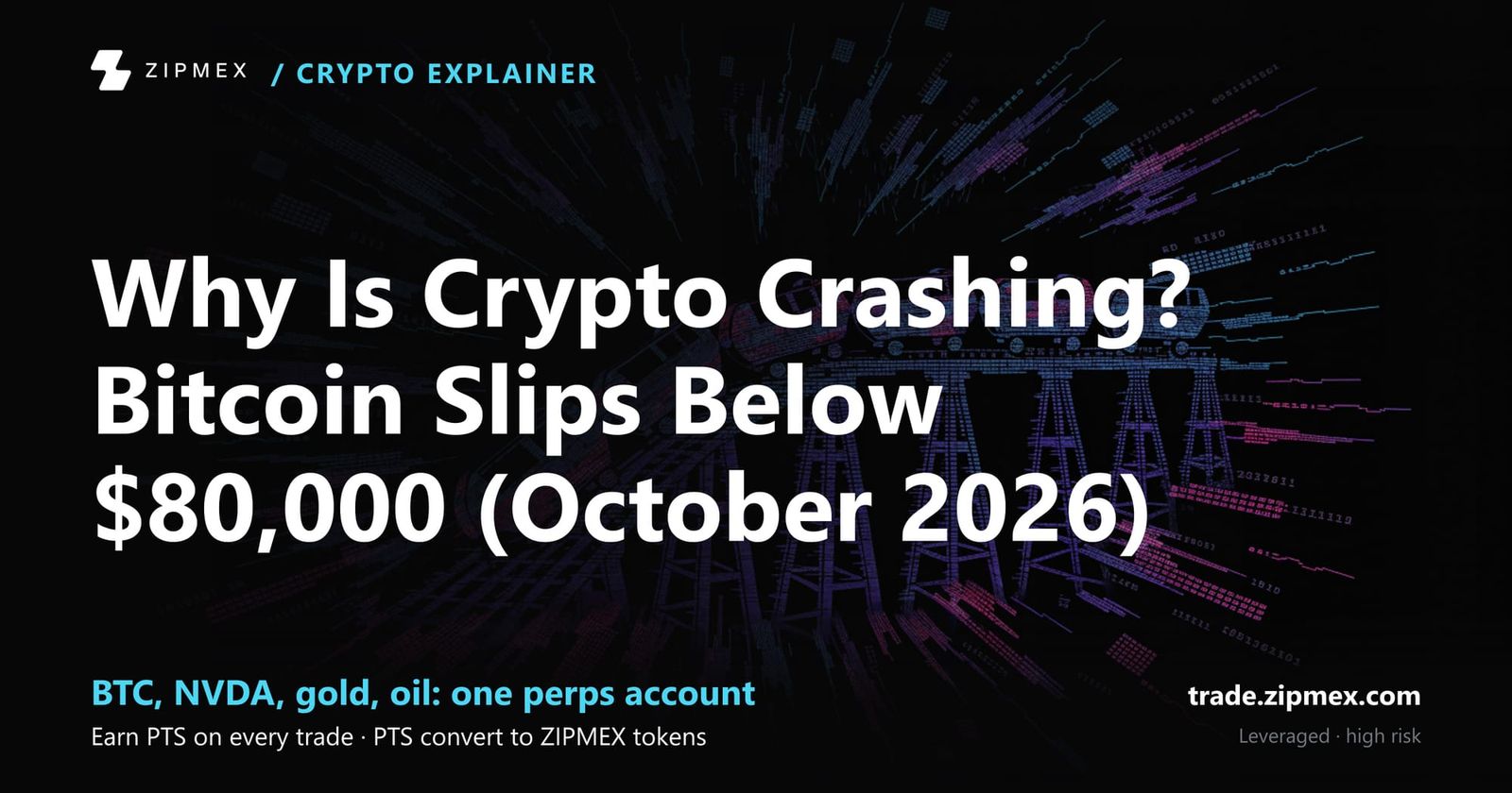 Why Is Crypto Crashing? Bitcoin Slips Below $80,000 (October 2026)