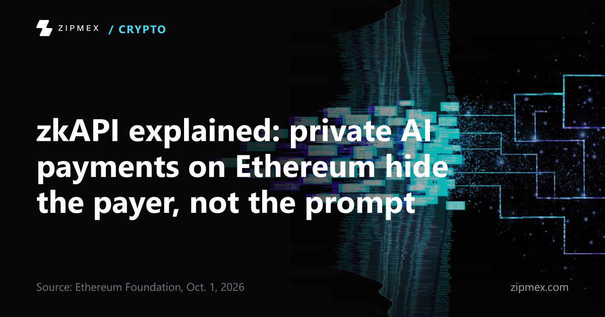 zkAPI explained: private AI payments on Ethereum hide the payer, not the prompt