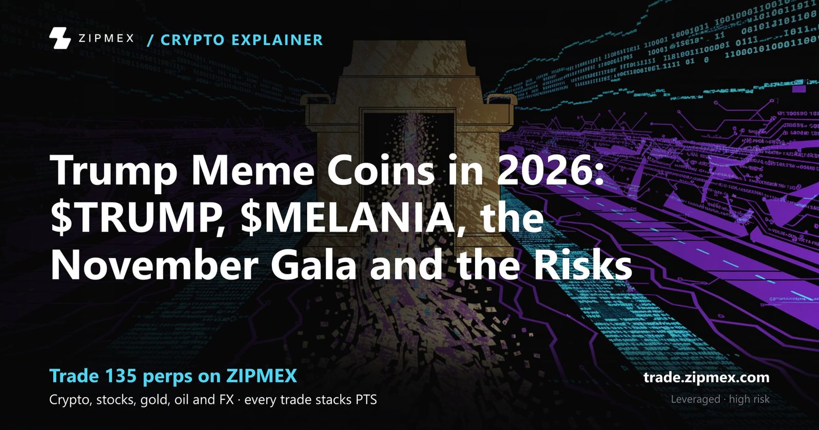 Trump Meme Coins in 2026: $TRUMP, $MELANIA, the November Gala and the Risks
