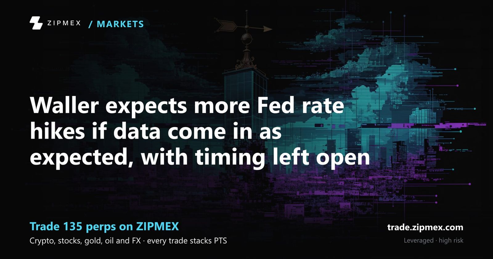 Waller expects more Fed rate hikes if data come in as expected, with timing left open