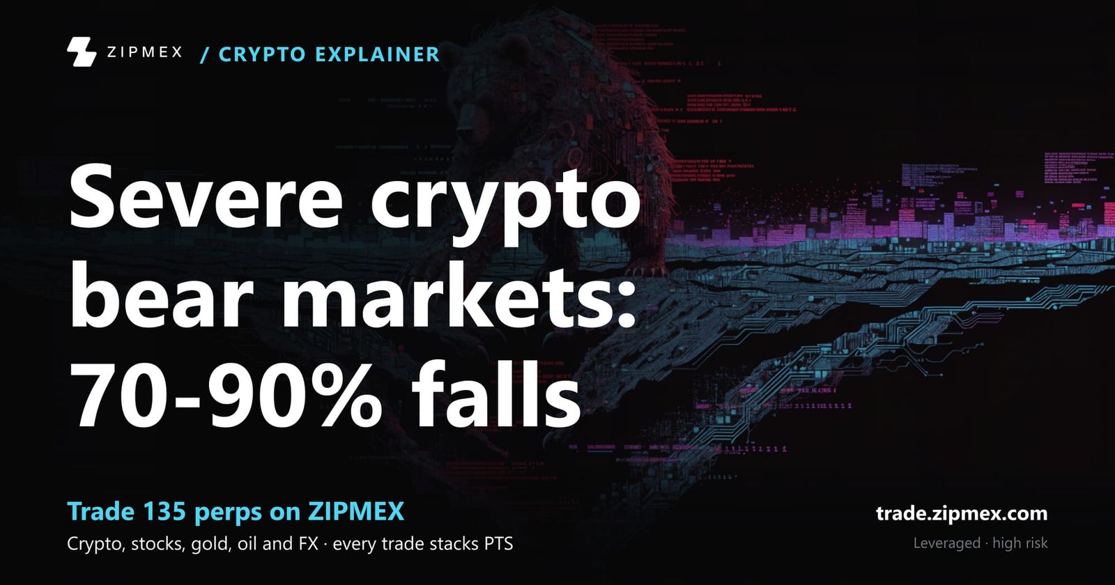What is a bear market in crypto? A 20% fall from a peak, and crypto has fallen much further
