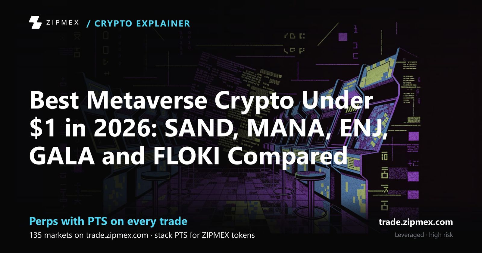 Best Metaverse Crypto Under $1 in 2026: SAND, MANA, ENJ, GALA and FLOKI Compared