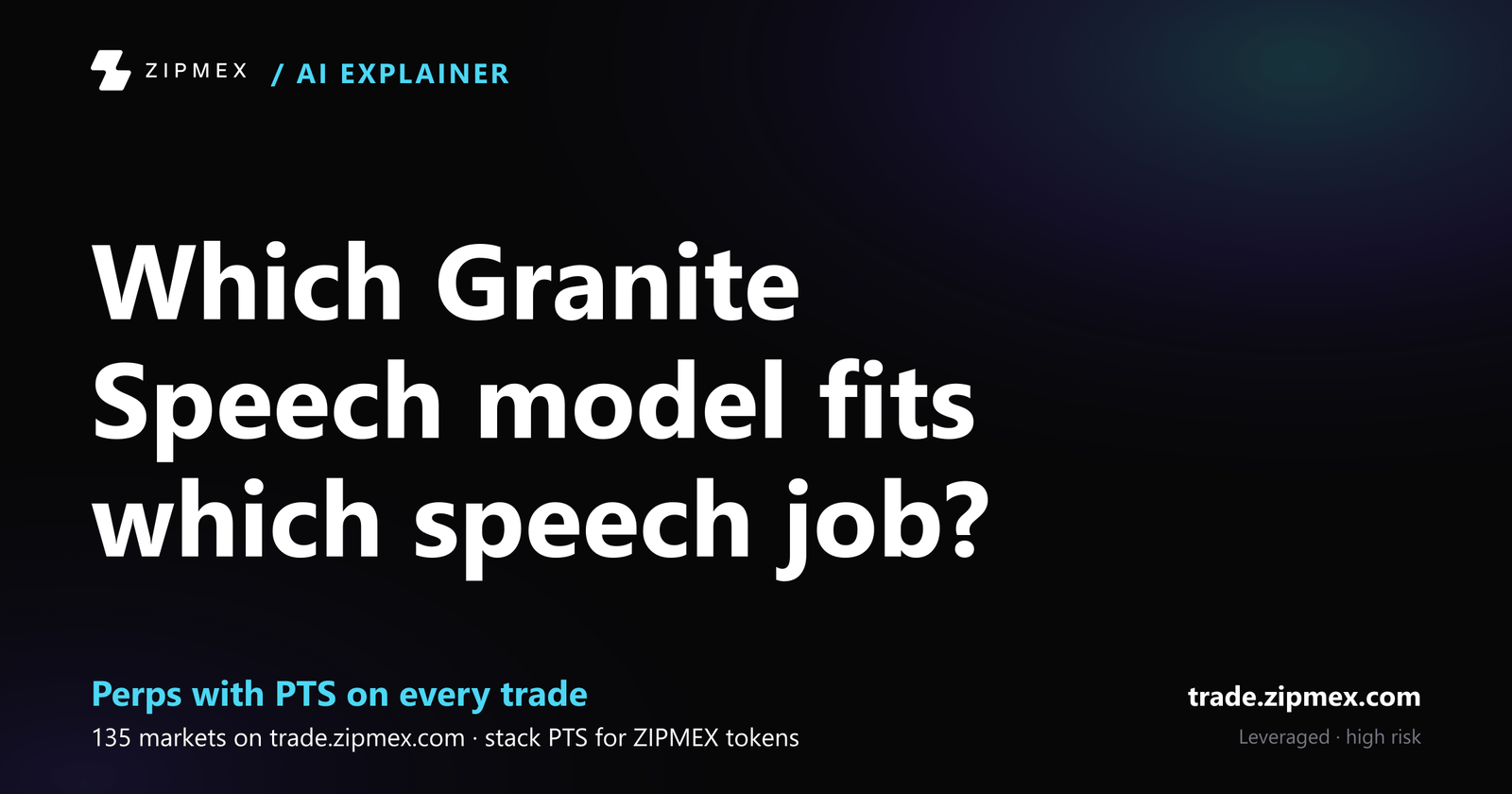 IBM's three Granite Speech updates, and which speech job each model fits