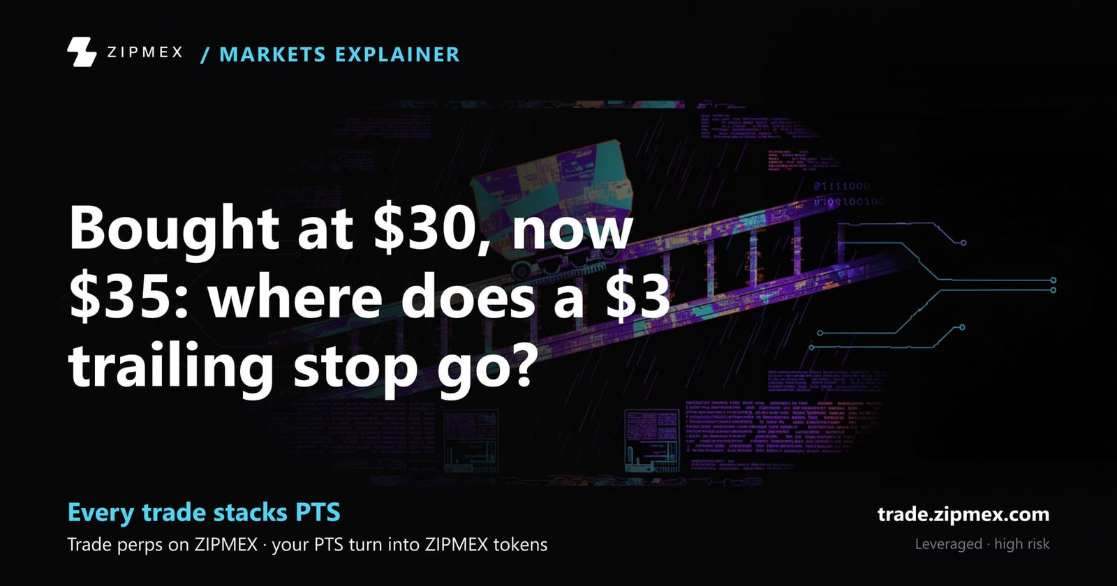 What is a trailing stop? A trigger that rises with price and holds when it falls