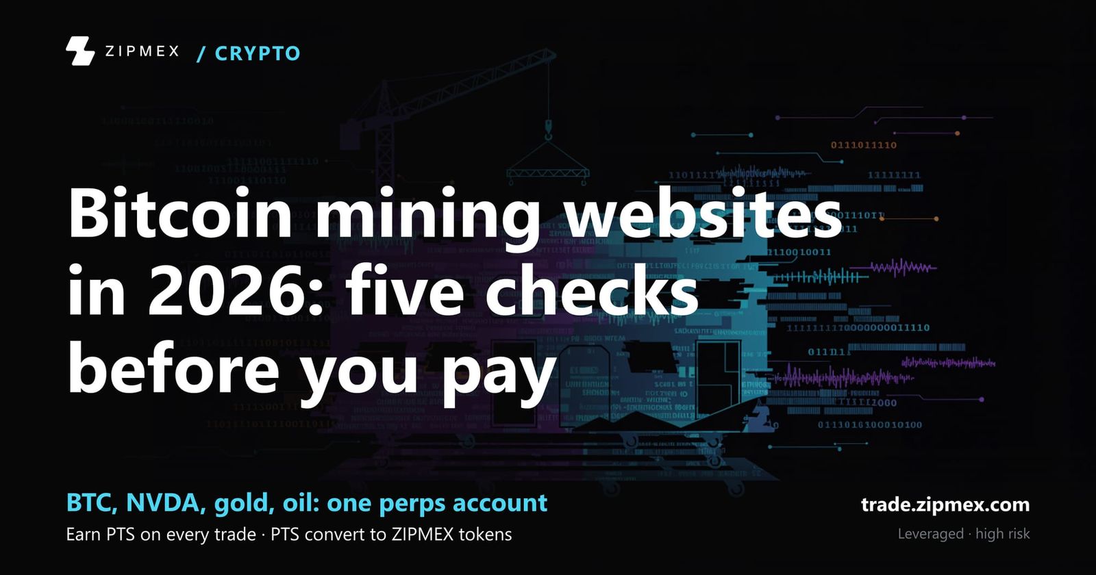 Bitcoin mining websites in 2026: five checks before you pay