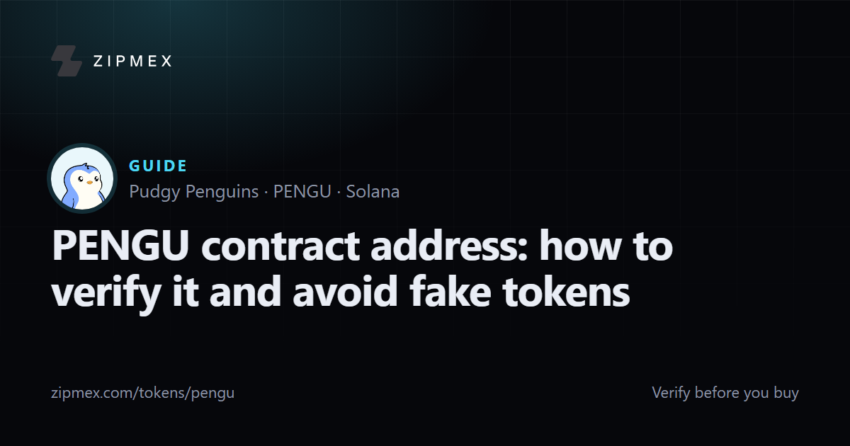 PENGU contract address: how to verify it and avoid fake tokens