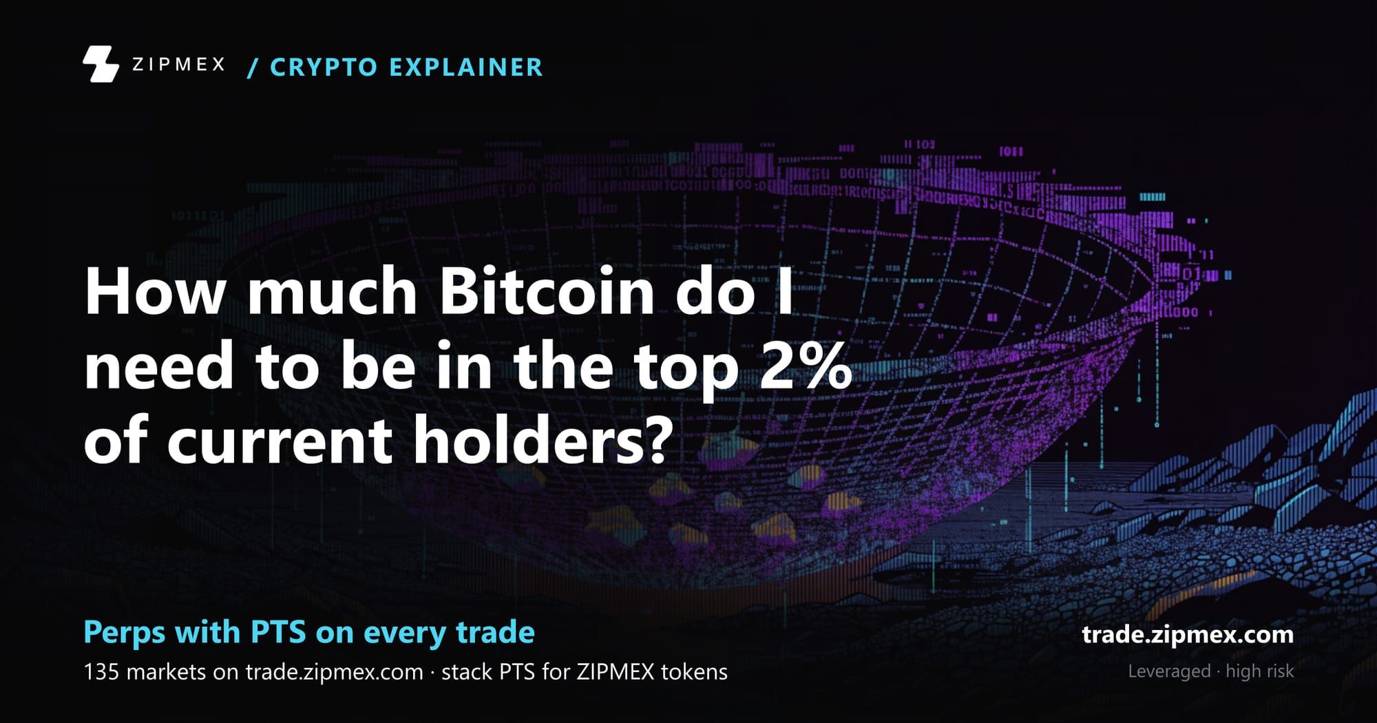 How Much Bitcoin Do You Need To Be In The Top 2% Of Holders