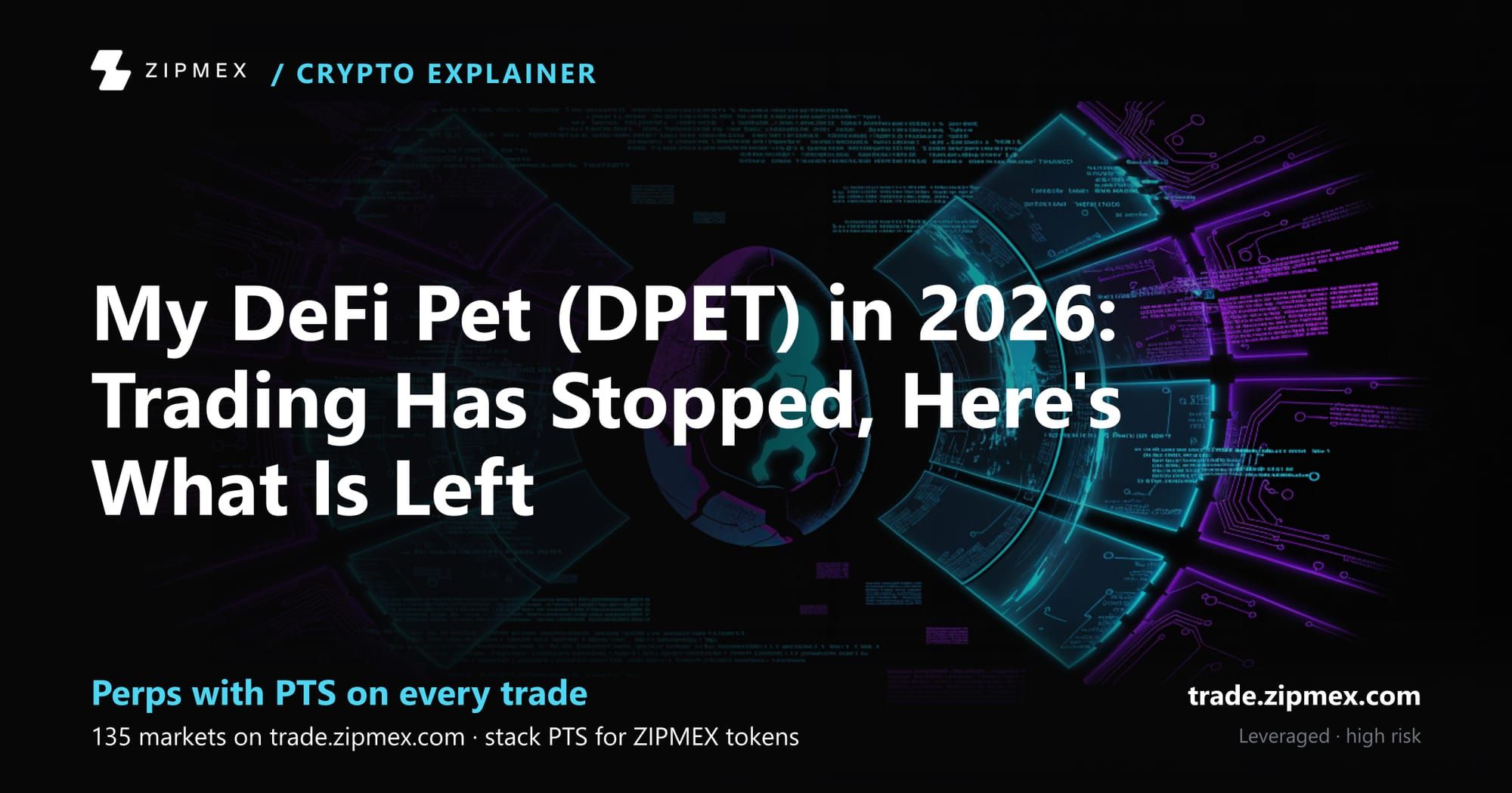 My DeFi Pet (DPET) in 2026: Trading Has Stopped, Here's What Is Left