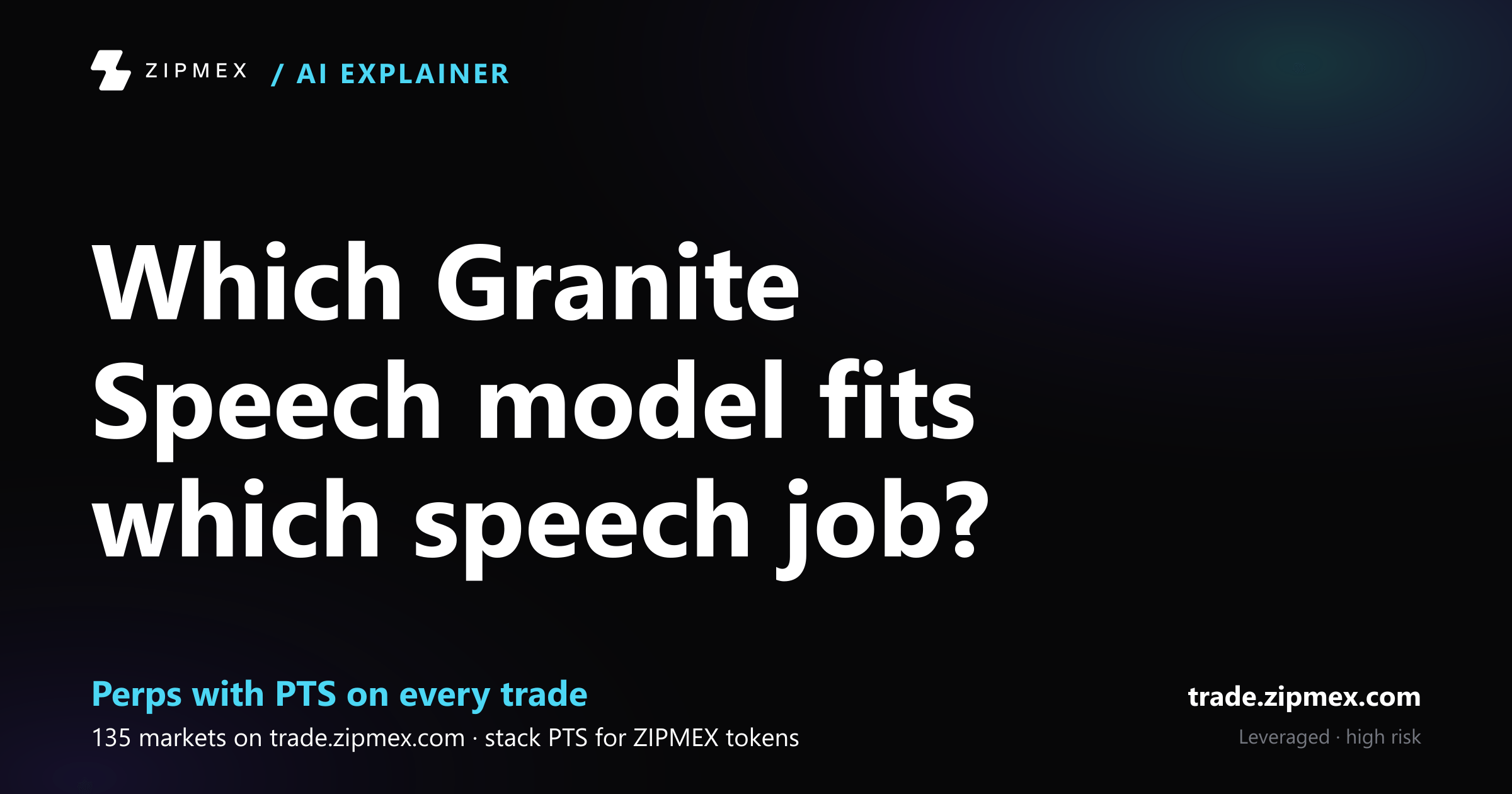 IBM's three Granite Speech updates, and which speech job each model fits